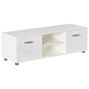 Cosmo 2-Door TV Unit, 120cm - White