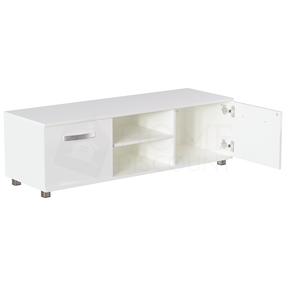 Cosmo 2-Door TV Unit, 120cm - White