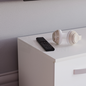 Cosmo 2-Door TV Unit, 120cm - White
