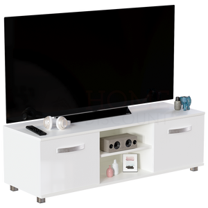Cosmo 2-Door TV Unit, 120cm - White
