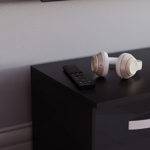Cosmo 2-Door TV Unit, 120cm - Black