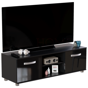 Cosmo 2-Door TV Unit, 120cm - Black