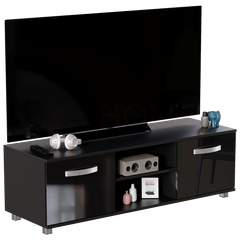 Cosmo 2-Door TV Unit, 120cm - Black