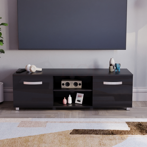 Cosmo 2-Door TV Unit, 120cm - Black