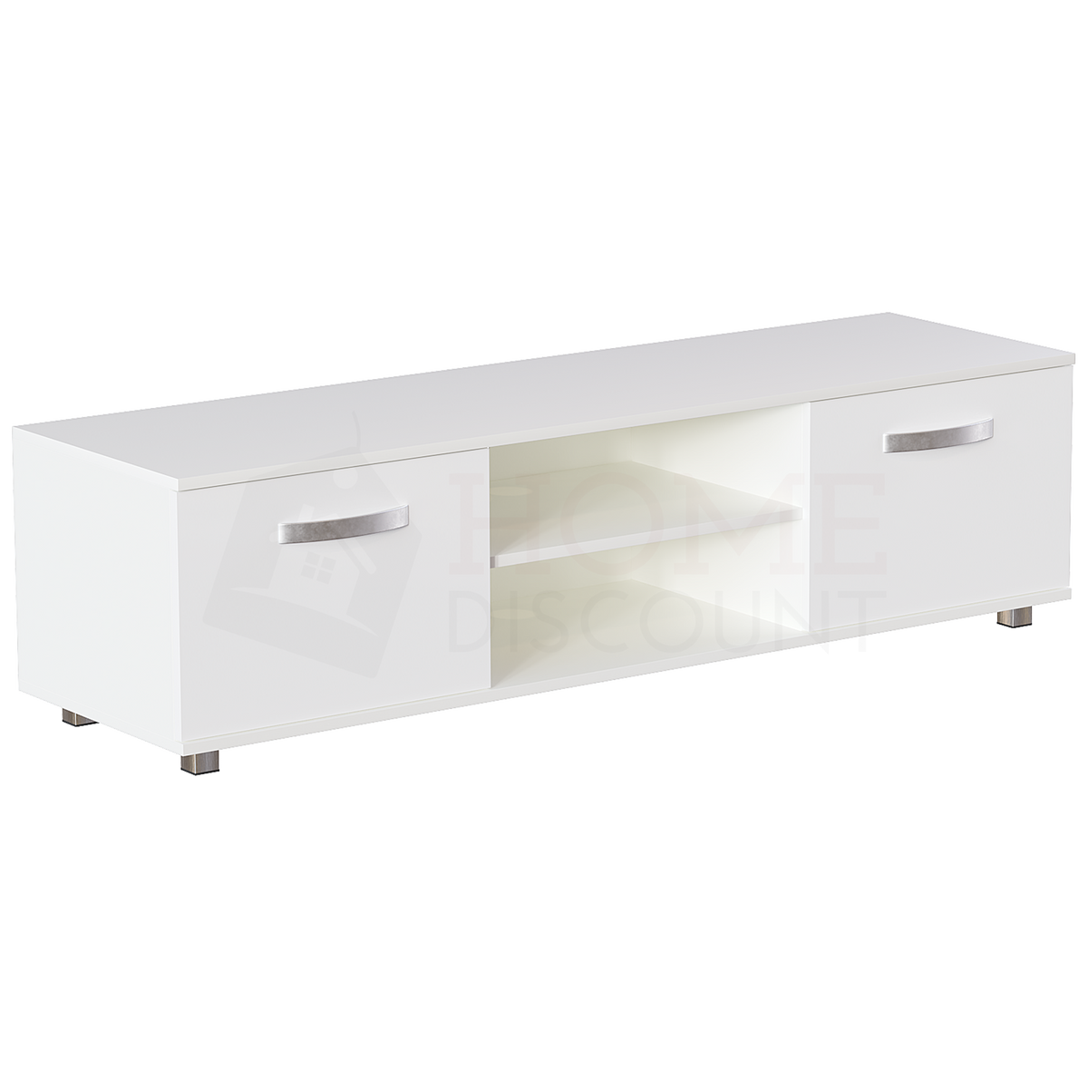 Cosmo 2-Door TV Unit, 140cm - White