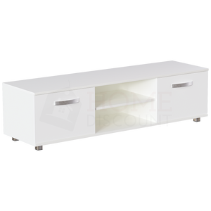 Cosmo 2-Door TV Unit, 140cm - White
