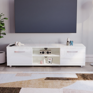Cosmo 2-Door TV Unit, 140cm - White