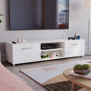 Cosmo 2-Door TV Unit, 160cm - White