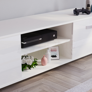 Cosmo 2-Door TV Unit, 160cm - White