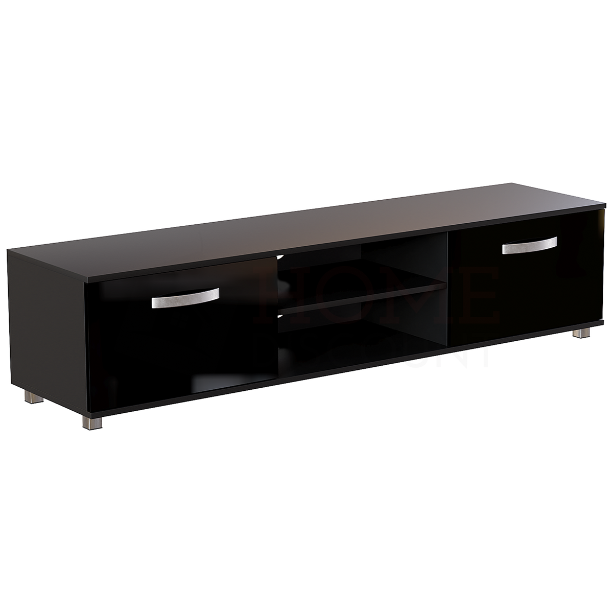 Cosmo 2-Door TV Unit, 160cm - Black