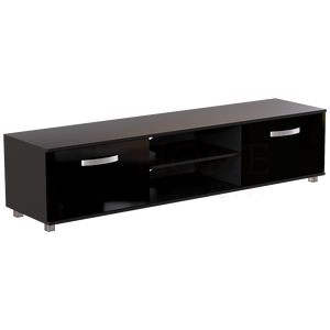 Cosmo 2-Door TV Unit, 160cm - Black