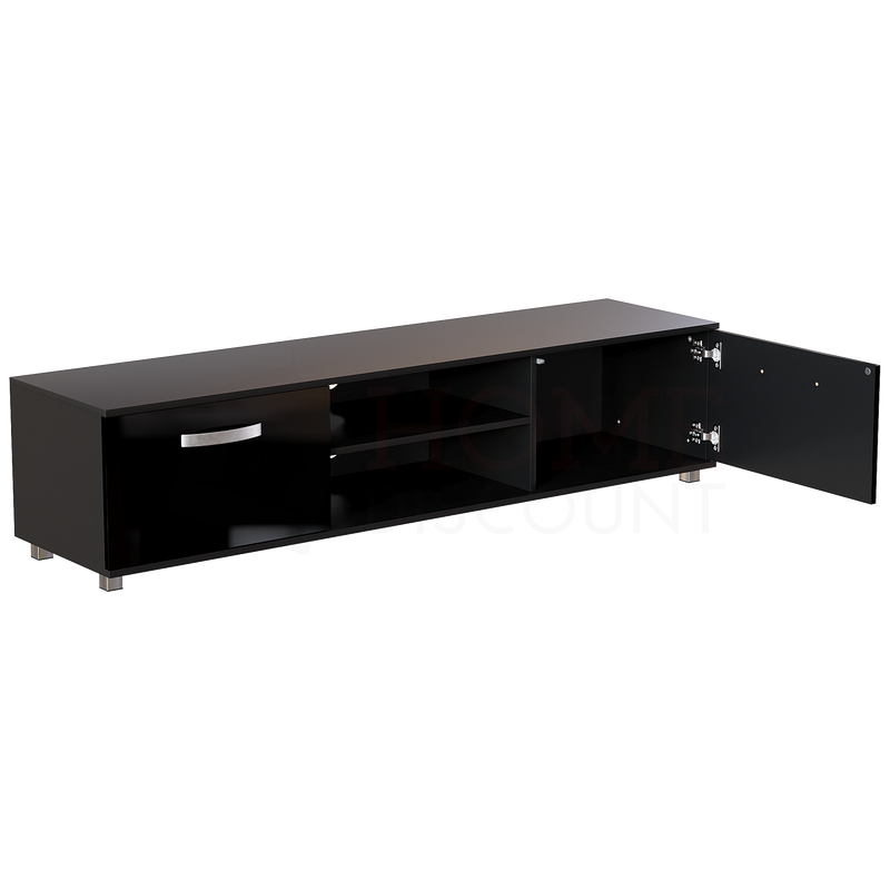 Cosmo 2 Door TV Unit, 160cm, Black
