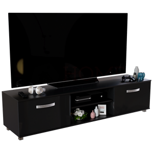 Cosmo 2-Door TV Unit, 160cm - Black