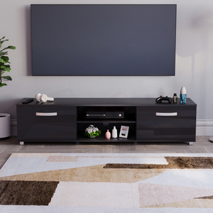 Cosmo 2-Door TV Unit, 160cm - Black