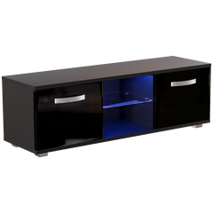 Cosmo 2 Door LED TV Unit, 120cm, Black