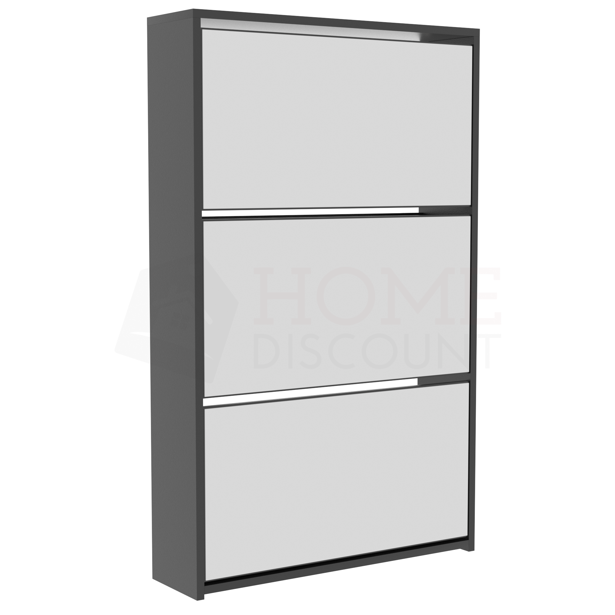 Mirrored shoe cabinet deals black