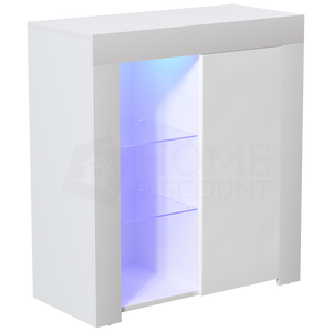 Azura 1-Door LED Sideboard - White
