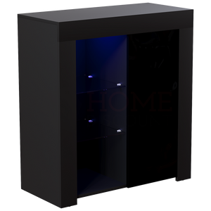 Azura 1-Door LED Sideboard - Black
