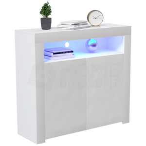 Nova 2-Door LED Sideboard - White