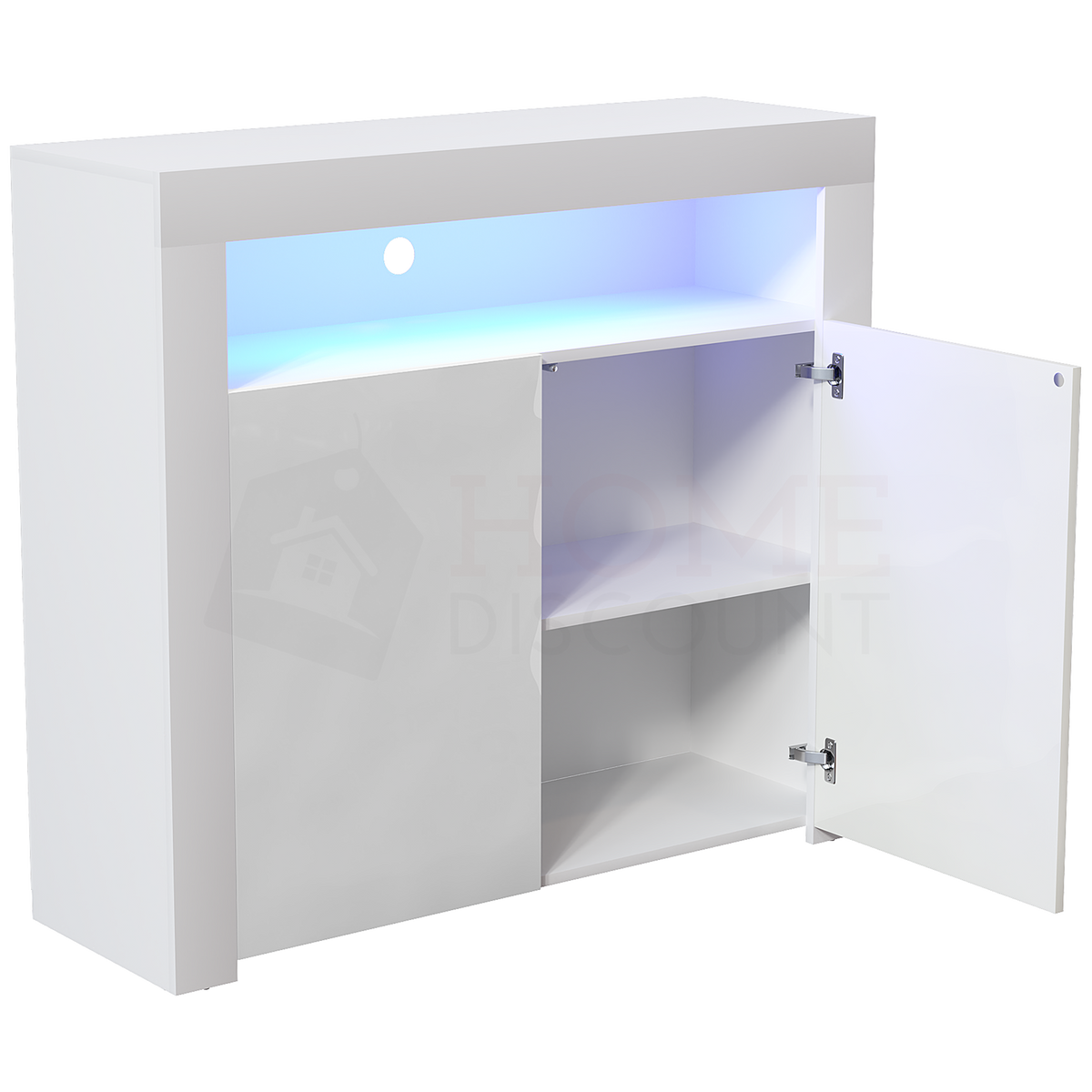 Nova 2-Door LED Sideboard - White