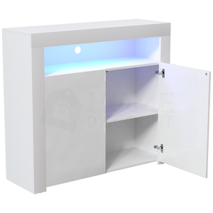 Nova 2-Door LED Sideboard - White