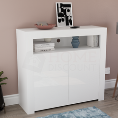 Nova 2-Door LED Sideboard - White