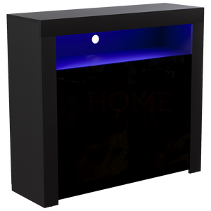 Nova 2-Door LED Sideboard - Black