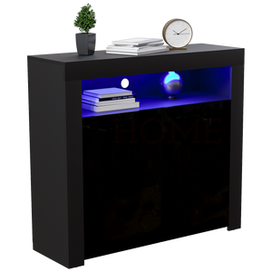 Nova 2-Door LED Sideboard - Black