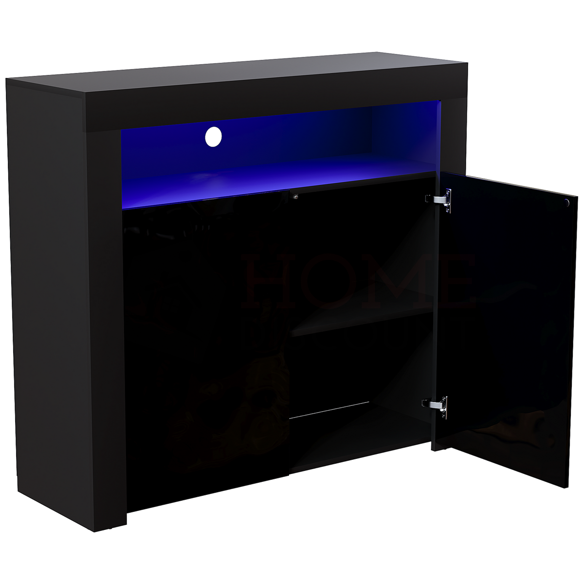 Nova 2-Door LED Sideboard - Black