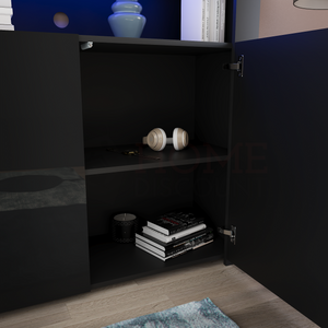 Nova 2-Door LED Sideboard - Black
