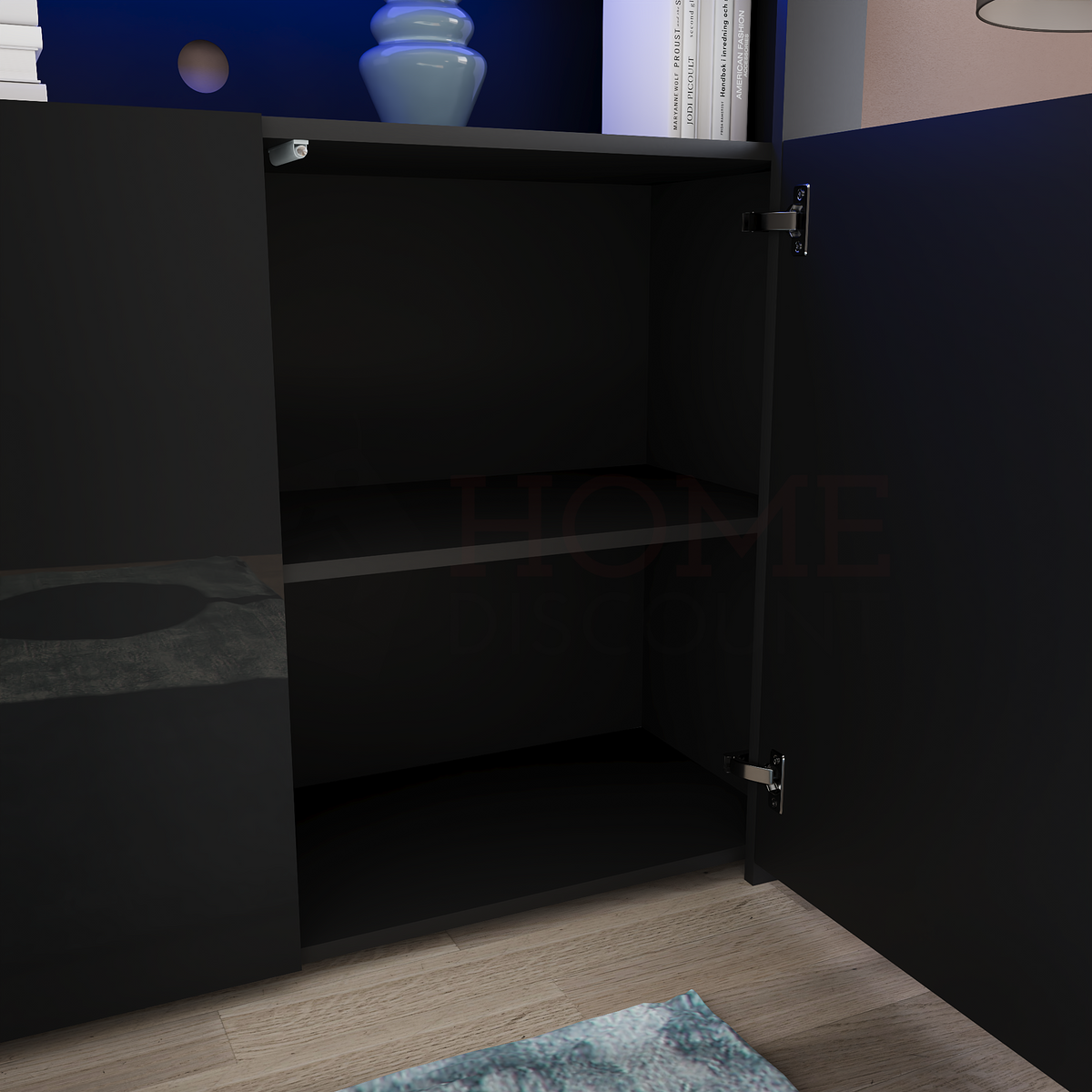 Nova 2-Door LED Sideboard - Black
