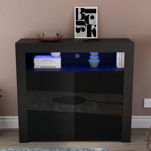 Nova 2-Door LED Sideboard - Black