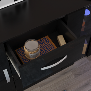 Astro 2-Door 3-Drawer LED Sideboard - Black