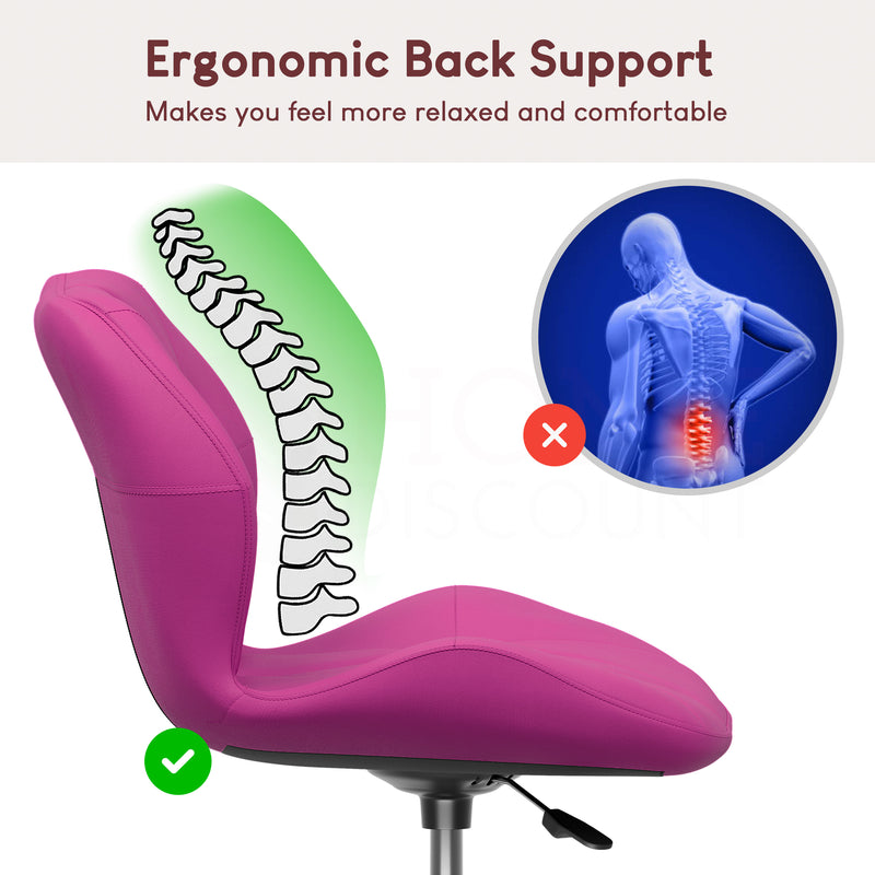 Geo Office Chair, Pink UKFR