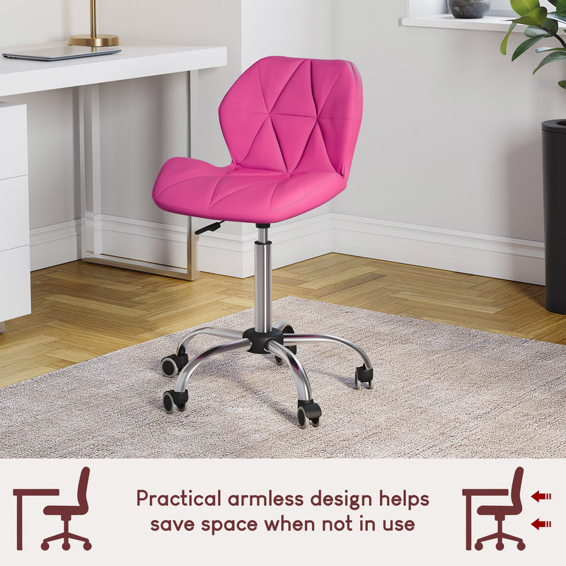 Geo Office Chair, Pink UKFR