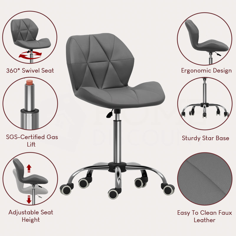 Geo Office Chair, Grey UKFR