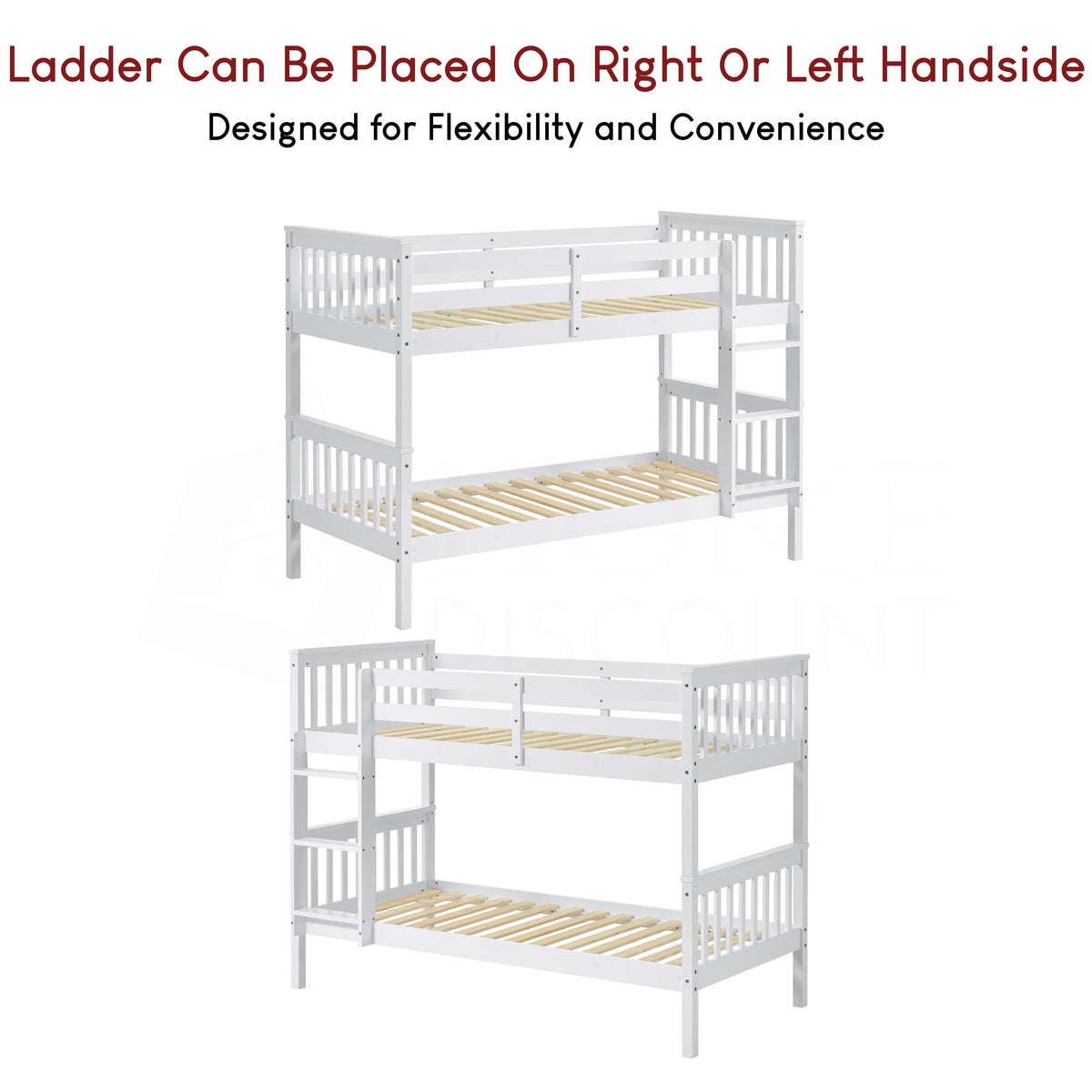 Milan Bunk Bed, White