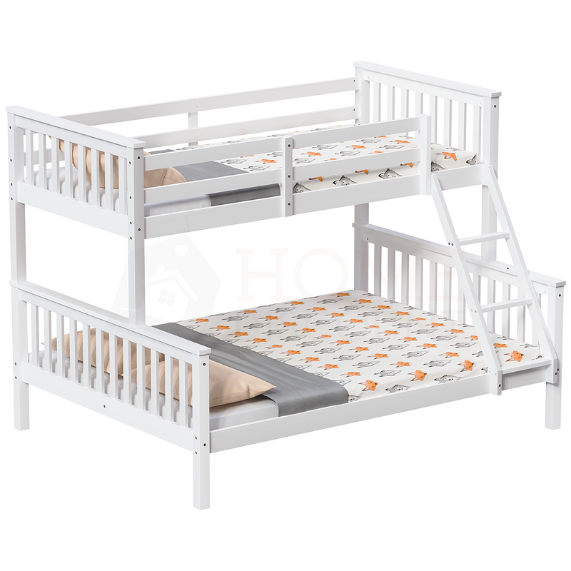 Milan Triple Sleeper Bunk Bed - White