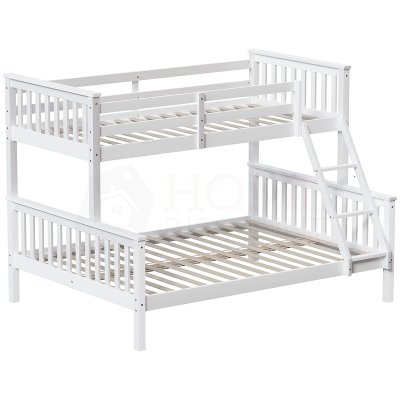 Milan Triple Sleeper Bunk Bed - White