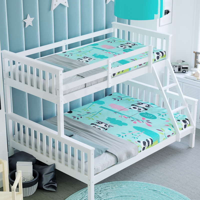 Milan Triple Sleeper Bunk Bed - White