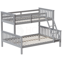 Milan Triple Sleeper Bunk Bed - Grey