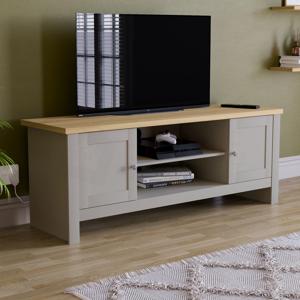 Arlington 2-Door TV Unit - Grey