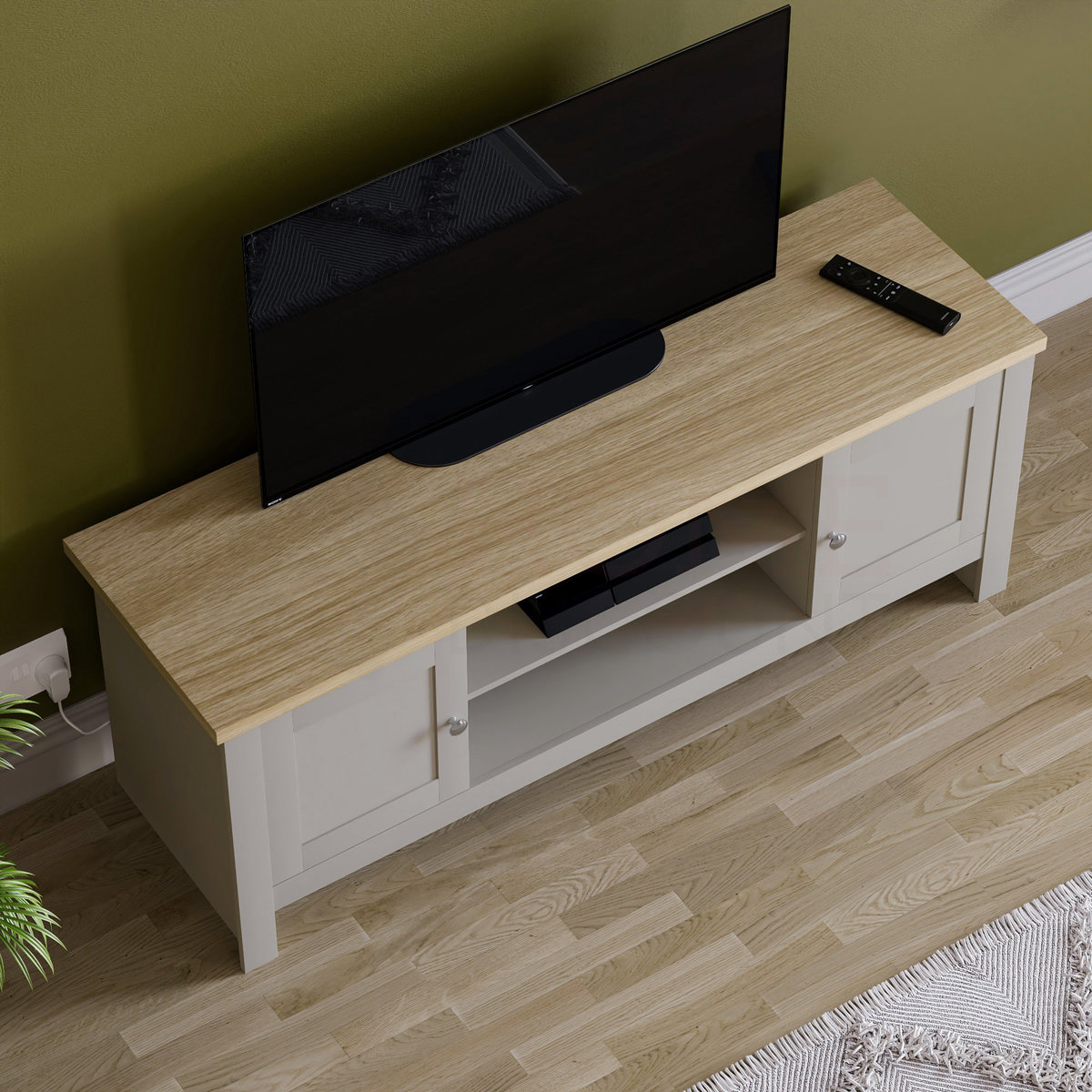 Arlington 2-Door TV Unit - Grey