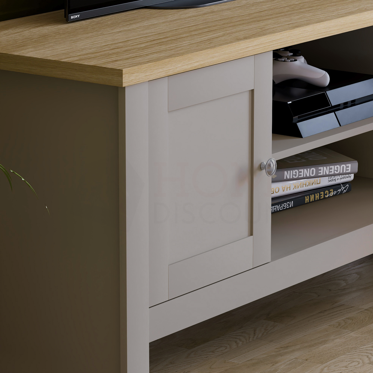 Arlington 2-Door TV Unit - Grey