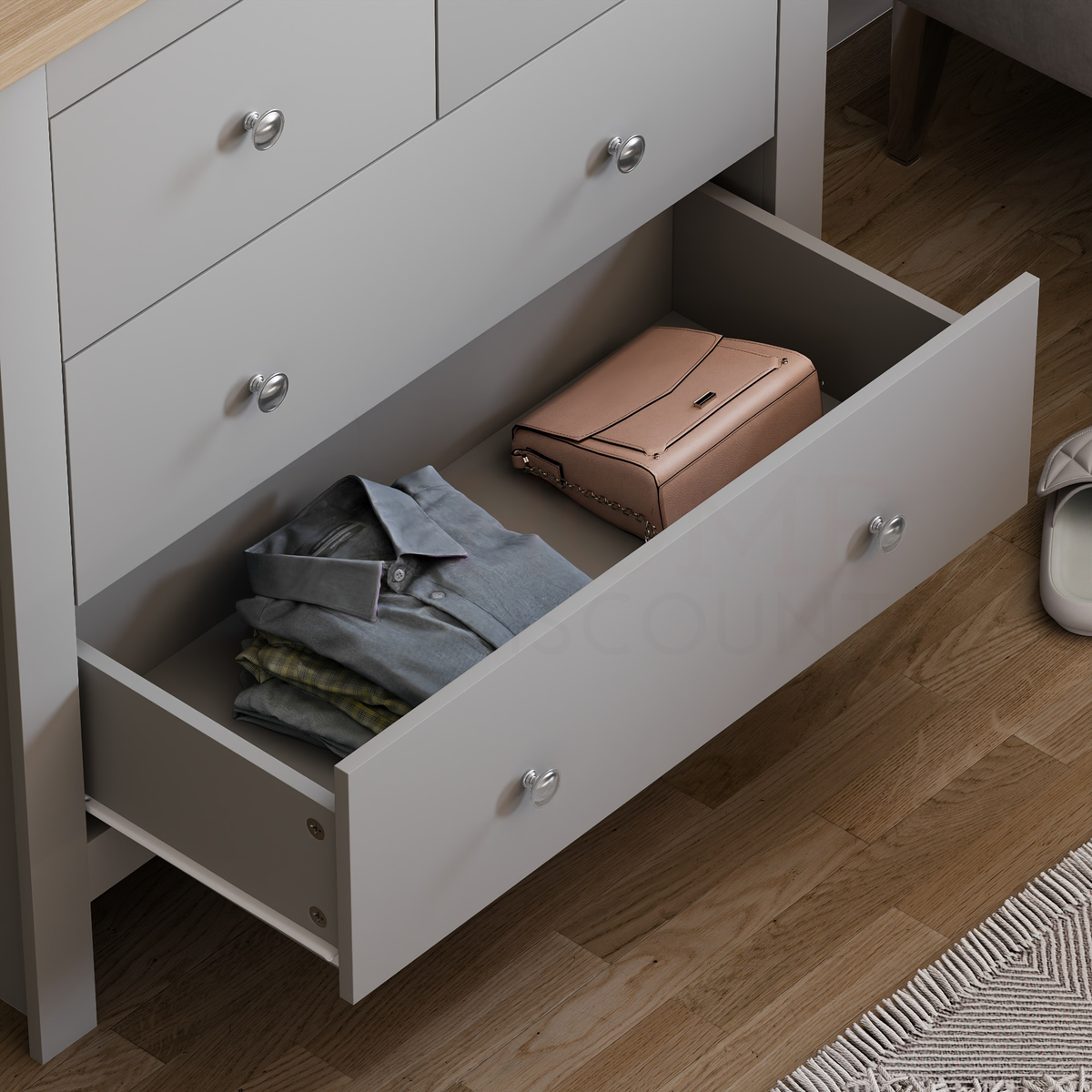 Arlington 4-Drawer Chest - Grey