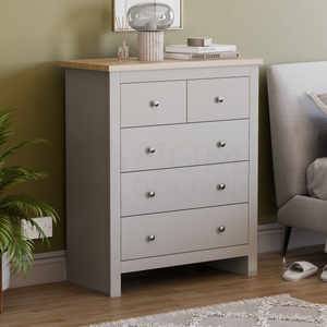 Arlington 5-Drawer Chest - Grey