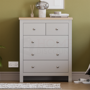 Arlington 5-Drawer Chest - Grey