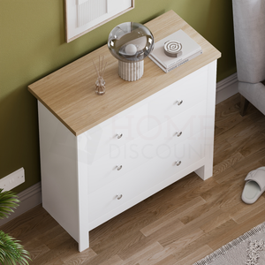 Arlington 4-Drawer Chest - White
