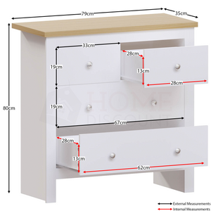 Arlington 4-Drawer Chest - White