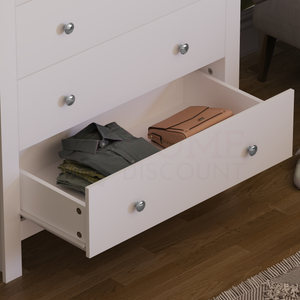 Arlington 5-Drawer Chest - White